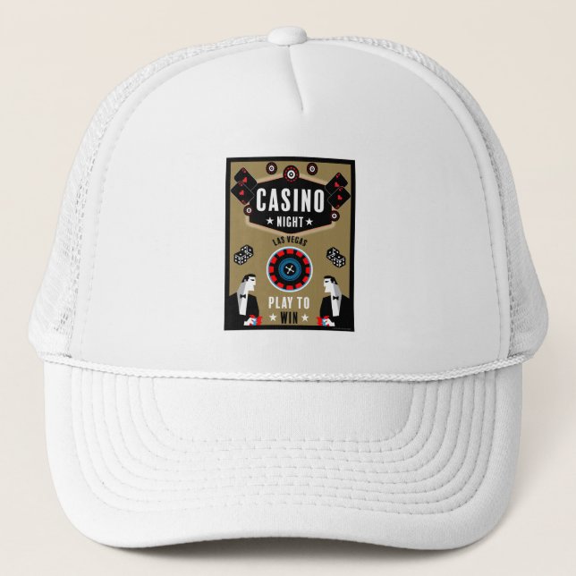 Casino Gambling Poker Roulette Keps (Framsida)