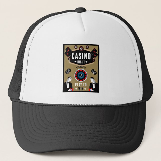 Casino Gambling Poker Roulette Keps (Framsida)