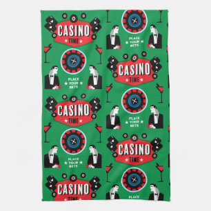 Casino Gambling Poker Roulette Kökshandduk