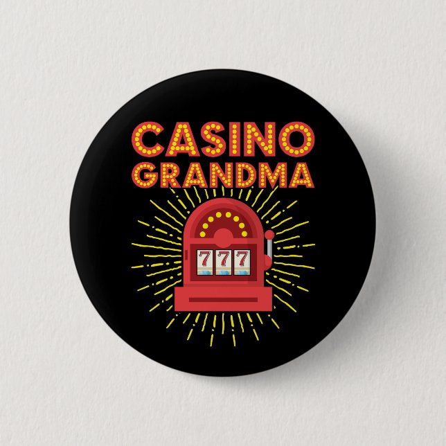 Casino Grandma Gambling Granny Knapp (Framsida)