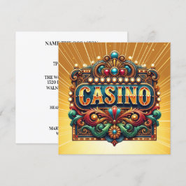 CASINO KORT. BINGO INBJUDNINGAR