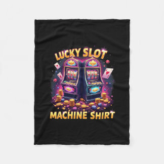 Casino Las Vegas Spelande Älskare Lucky Slot Maski Fleecefilt