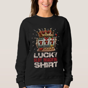 Casino LUCKY SLOT MASKINER SHIRT Jackpot 777-kortp T