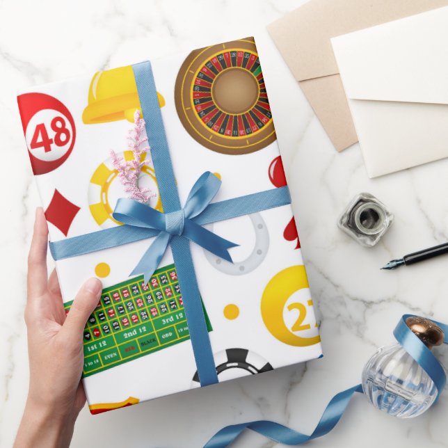 Casino Mönster Presentpapper (Gifting)