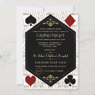 Casino Night Company Klientuppskattning Välgörenhe Inbjudningar