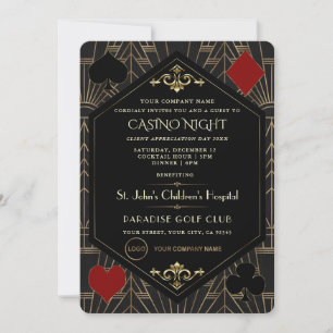 Casino Night Company Klientuppskattningsdag  Inbjudningar