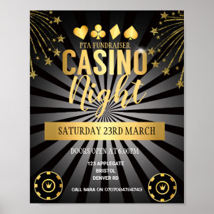 Casino Night-insamlare Poster