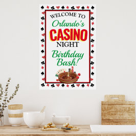 Casino Night Personlig Poster