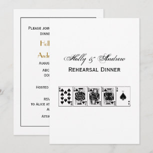 Casino Night Poker Royal Straight Flush Spader Inbjudningar