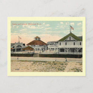 Casino och Arcade, Wildwood, New jersey Vintage Vykort