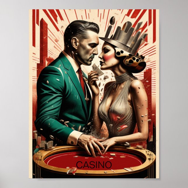 Casino Parino Art Deco Poster (Framsidan)