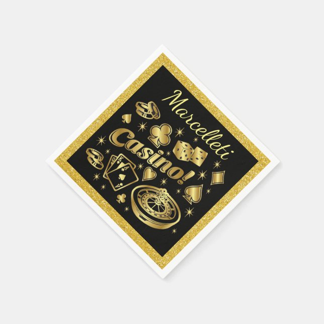 Casino Party Napkins Party Goods Pappersservett (Hörn)
