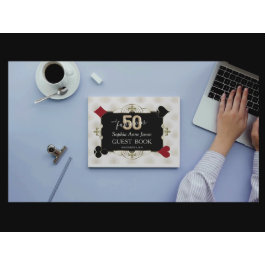 Casino Poker 3D 50 och Fabulous Födelsedagsfest Gästböcker