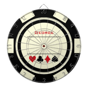 Casino Poker Chip Black Off White Vegas Darttavla