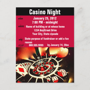 Casino Poker Night Party Inbjudningar