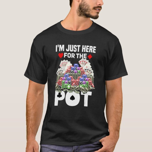 Casino Poker Player Card Games Gambling Cardholder T Shirt (Framsida)