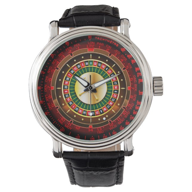 Casino Roulette Watch Armbandsur (Framsida)