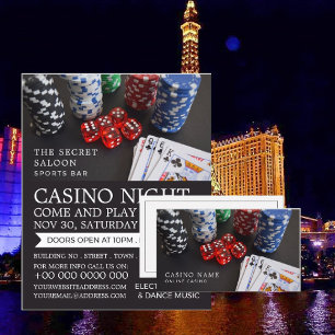 Casino Scene, Casino Night, spelindustrin Reklamblad