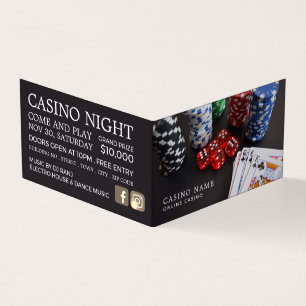 Casino Scene, information om Casino Manager Visitkort