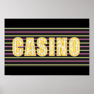Casino-tecken Poster