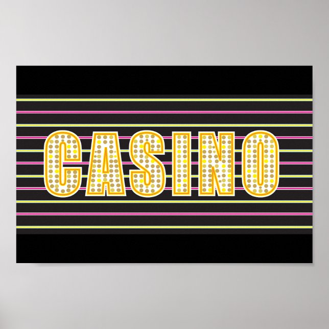 Casino-tecken Poster (Framsidan)