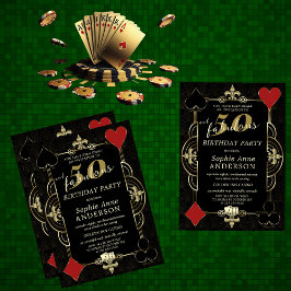 Casino Vegas Poker 50 och Fabulous Födelsedagsfest Inbjudningar