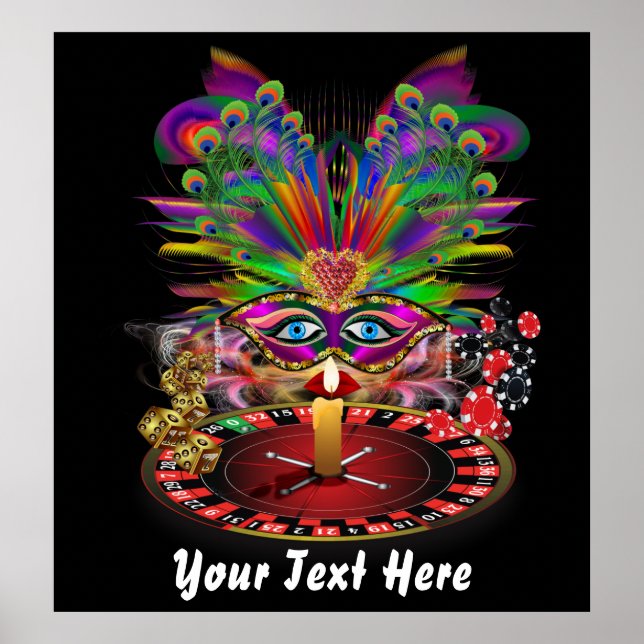 Casino Vegas Queen Party 32"X"34 View Notes Poster (Framsidan)