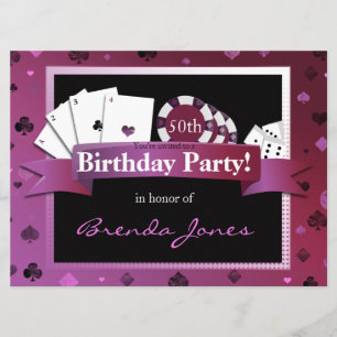 Casino - Vegas stil Birthday inbjudan