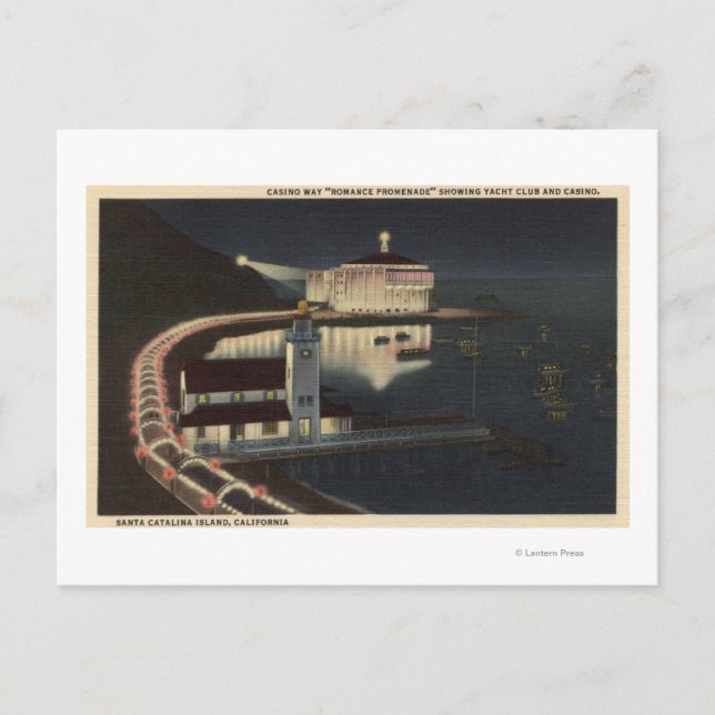Casino Way till "Romantik-stranden" Vykort (Framsida)