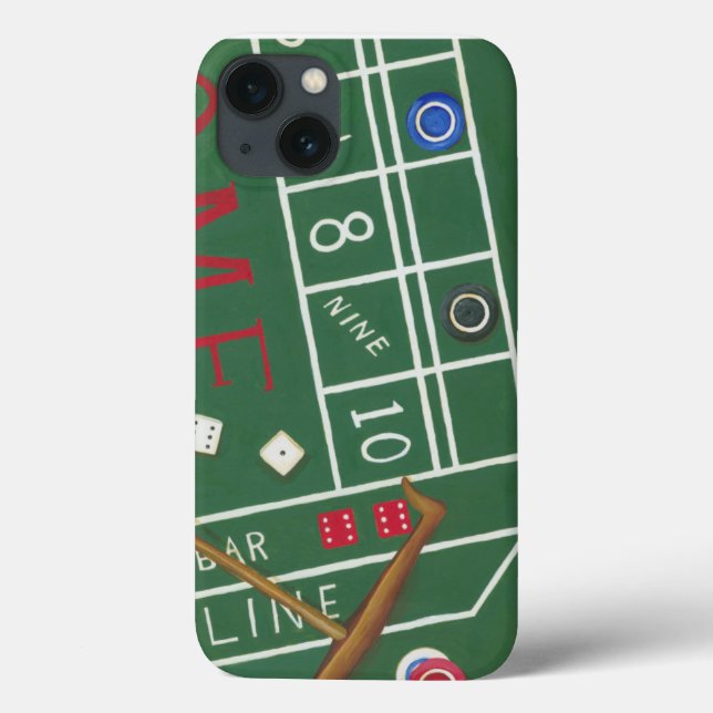 Casinots Craps-bord med marker och tärningar (Baksida)