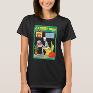 Casket Diet Vegan Recipes Skellys 3-stegsplan T Shirt