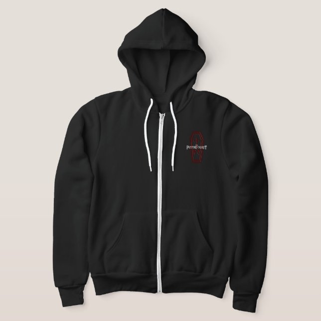 Casket Logotyp Zipper Hoodie T Shirt (Laydown)