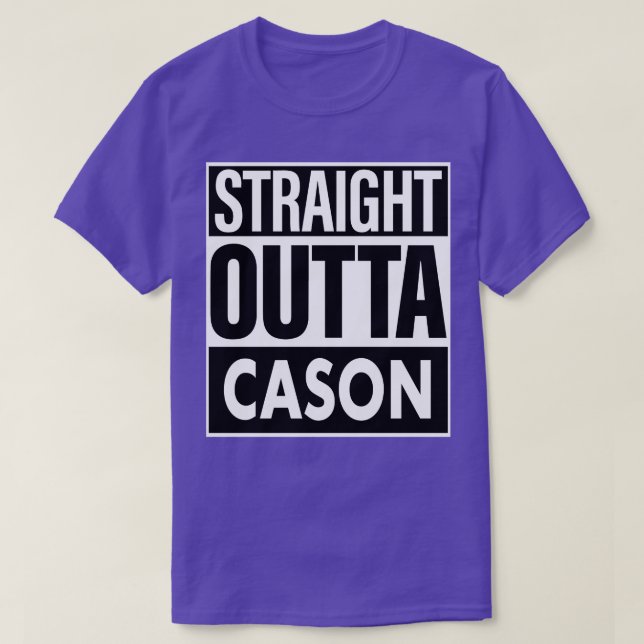 Cason Namn Rak Outta Cason T Shirt (Design framsida)