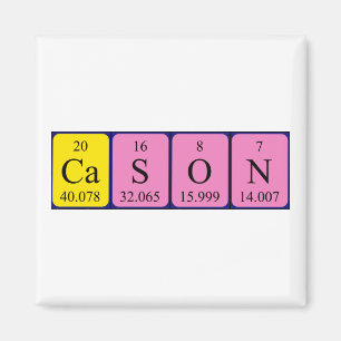 Cason Periodisk magnet bord namn
