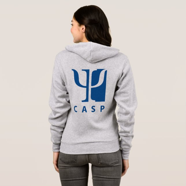 CASP Zip Up Hoodie T Shirt (Hel baksida)