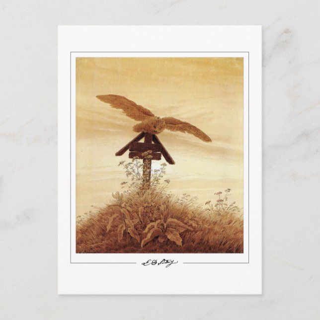 Caspar David Friedrich #131 - vykort för konst (Framsida)