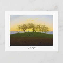 Caspar David Friedrich #137 - vykort för konst