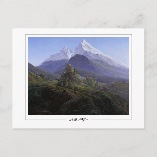 Caspar David Friedrich #140 - vykort för konst (Framsida)