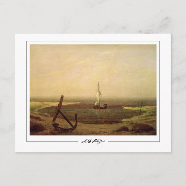 Caspar David Friedrich #150 - Finkonst Postkort Vykort (Framsida)