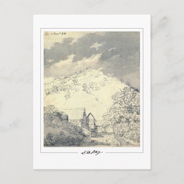 Caspar David Friedrich #162 - vykort för konst (Framsida)