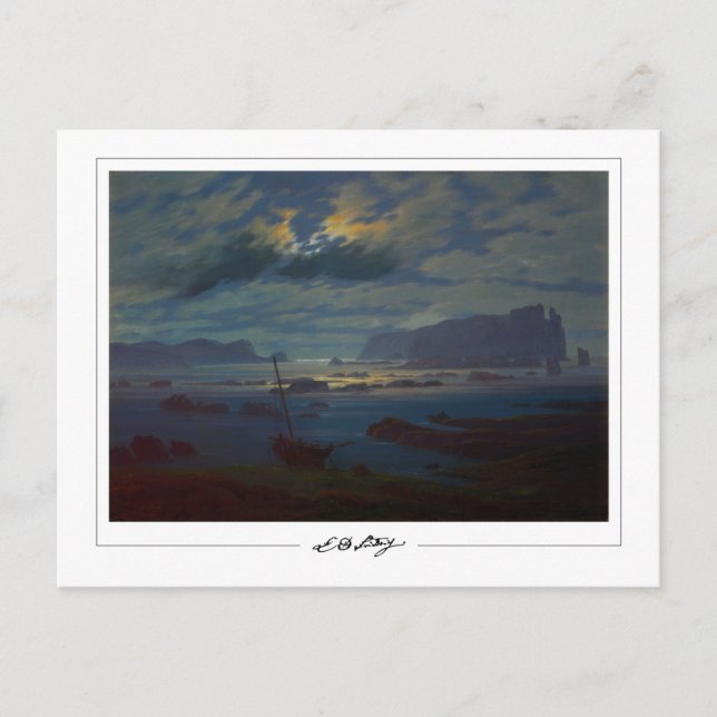 Caspar David Friedrich #17 - Finkonstkort Vykort (Framsida)