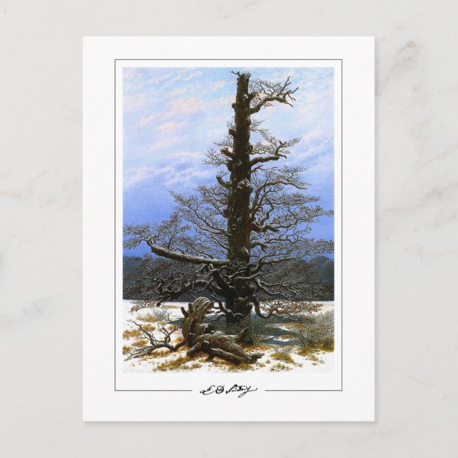 Caspar David Friedrich #17 - Finkonstkort Vykort (Framsida)