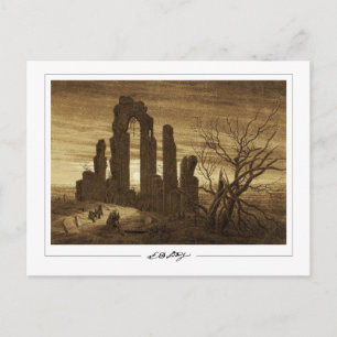 Caspar David Friedrich #19 - vykort för konst