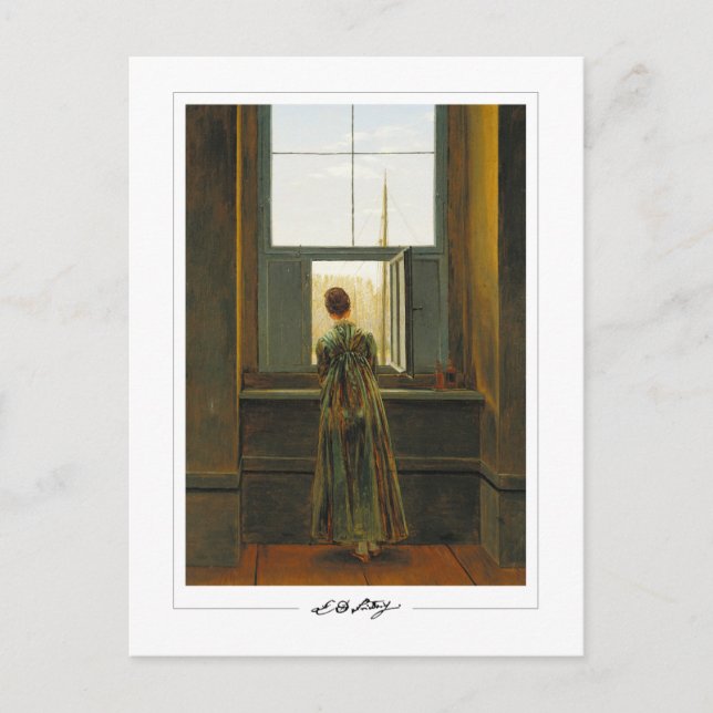 Caspar David Friedrich #1 - Finkonstkort Vykort (Framsida)