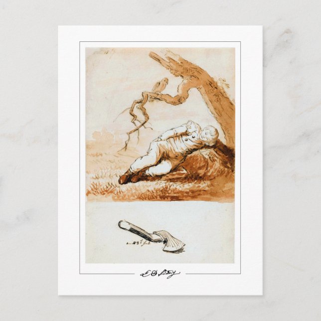 Caspar David Friedrich #201 - vykort för konst (Framsida)