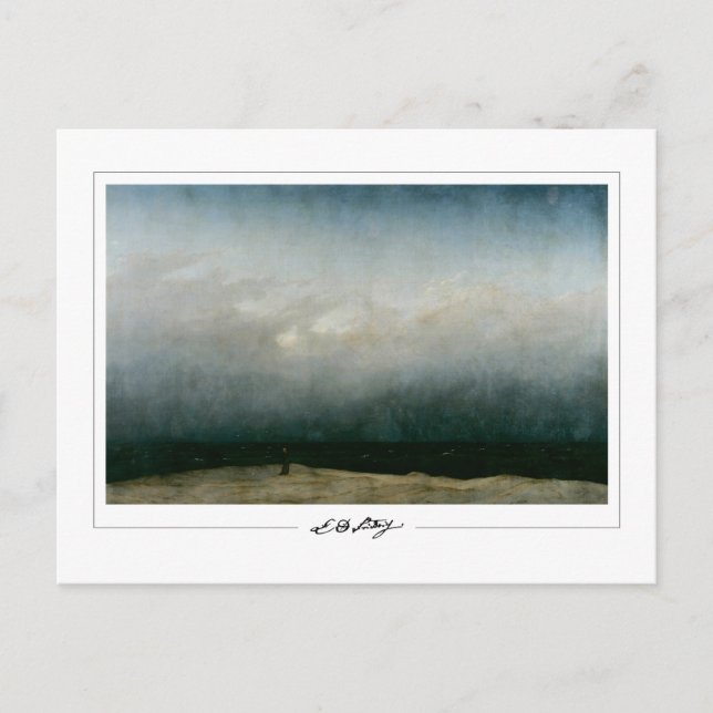 Caspar David Friedrich #20 - Finkonst Postkort Vykort (Framsida)