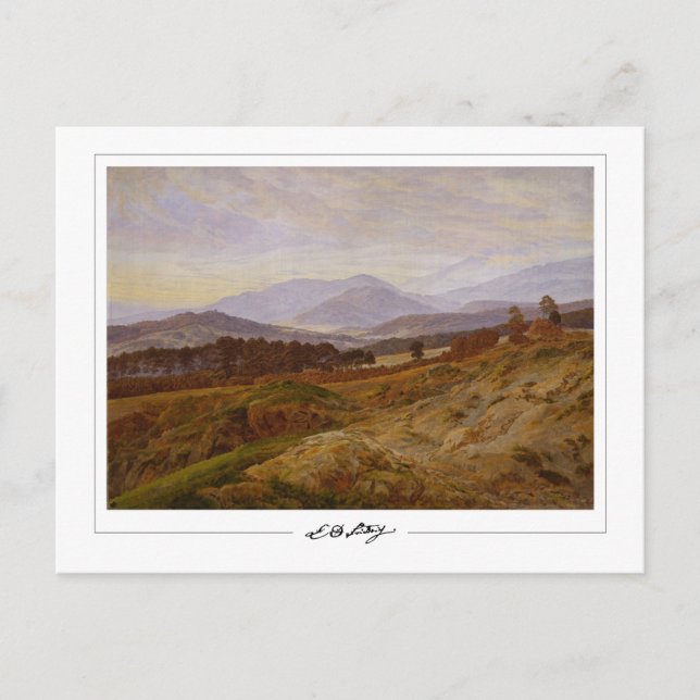 Caspar David Friedrich #21 - vykort för konst (Framsida)