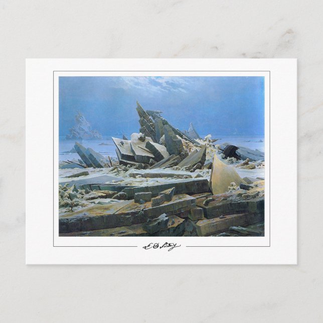 Caspar David Friedrich #24 - Finkonstkort Vykort (Framsida)