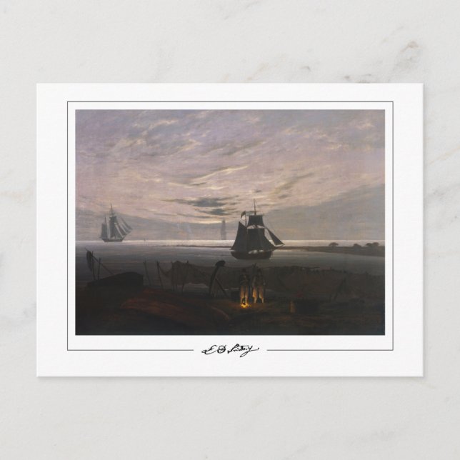 Caspar David Friedrich #59 - Finkonstkort Vykort (Framsida)