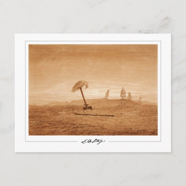 Caspar David Friedrich #5 - vykort för konst (Framsida)